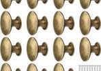 15PCS 30MM Vintage Bronze Style Round Knobs Drawers Knobs Furniture Knobs