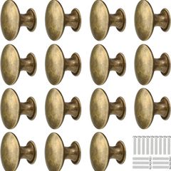 15PCS 30MM Vintage Bronze Style Round Knobs Drawers Knobs Furniture Knobs