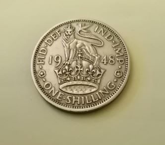 1948 George VI UK Shilling