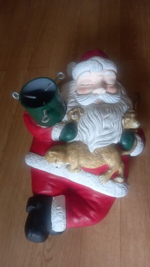 vintage santa tree holder