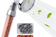 NEW SALE | Shower Head Powerful Flow with Beads Filter Pressure Boosting Shower Head Spray with 3 Modes Water Saving Bathing for Adults Children Pets Home and Gym Use