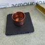 Copper and Slate Square Candle Holder. 10 cm Image 2