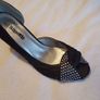 Ladies black and bling shoes size 7 Image 3