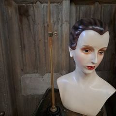 Antique Brass/Ceramic Hat Stand