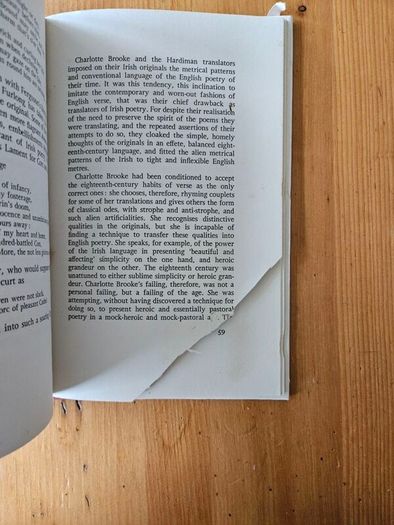 An Ascendancy Of The Heart. By Robrt O'driscoll. Introduction By Maire Cruise O'brien. Hardback Edition In Poor Condition.  See Photos For Same.
