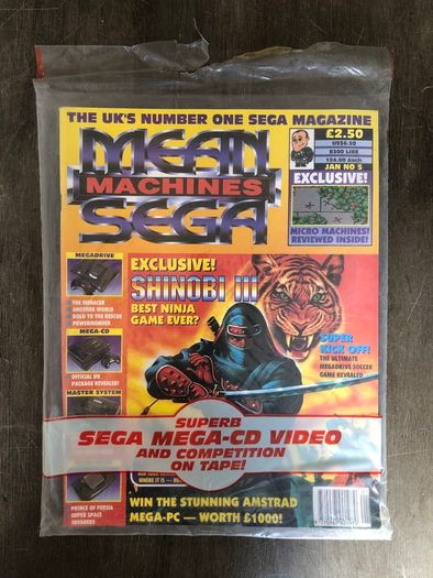 3 x Issues Mean Machines Sega Magazine