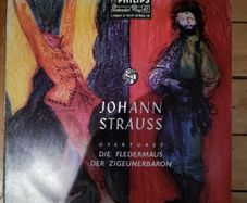 Johann Strauss Overtures Die Fledermaus Der Zigeunerbaron 7 inch EP Philips