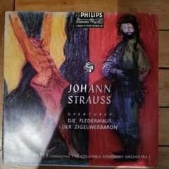 Johann Strauss Overtures Die Fledermaus Der Zigeunerbaron 7 inch EP Philips