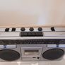 retro 1980s japanese silver radio Image 3