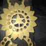 Set of Five Old Brass Horse Medallions on a black strap, a Commemorative 1911 King George V and Queen Mary design at the bottom, Postage Available Image 5