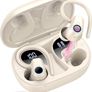 MULTIPLE COLOURS AVAILABLE | 2023 Wireless Earphones Bluetooth 5.3 Headphones Wireless, Ear Buds Wireless Earbuds with Earhooks, IP7 Waterproof 50H Stereo Wireless Headphones Sport, Dual LED Display, Deep Blue Image 5