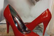 Red High Heels Size 8