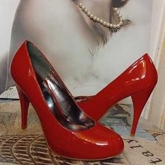 Red High Heels Size 8