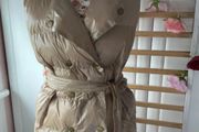 gilet Bnwt Azara beige tie belt gilet TU sizing