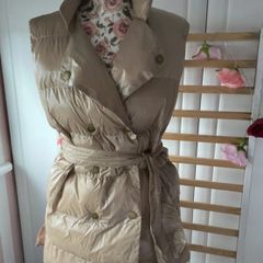 gilet Bnwt Azara beige tie belt gilet TU sizing