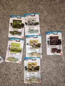 Hotwheels silver series PANTONE #1-#2-#2-#3-#4x2-5-6