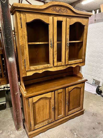 Large Traditional Pine Kitchen Dresser. Restoration or Upcycling Project 90