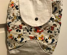 Small Mickey Mouse bag with button closure and two straps