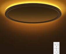 Light Dimmable 24W Ceiling Lamp with Remote Control 6W 1800K Night Light Warm 3000K-6500K Ceiling Lights for Bedroom Kids Room Living Room Bathroom Kitchen Round White