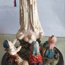 Our Lady of Fatima with Children Prayer Statue of the Holy Rosary 10 1/4 inches. Image 8