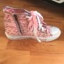 Pink Canvas High Top Trainers From Replay Image 5