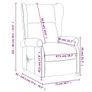 Recliner Chair Dark Grey Fabric Image 8