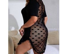 BNWT Fab Black Nightdress size 20