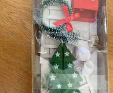 ShabbyChic Christmas Decor..Perfect for Children .Elf on the Shelf..Or Purely to decorate the home