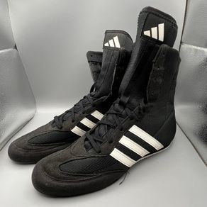 Adidas Box Hog 2 Boxing Shoes Black White Size UK 8 EU 42