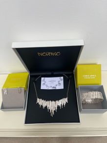 Chris Lewis Designer 925 Sterling Silver 3-Piece Matching Jewelry Set