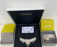 Chris Lewis Designer 925 Sterling Silver 3-Piece Matching Jewelry Set