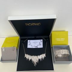 Chris Lewis Designer 925 Sterling Silver 3-Piece Matching Jewelry Set