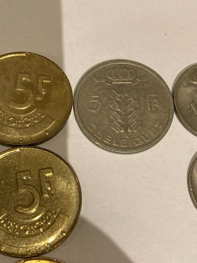 Belgium coin lot of 18 coins