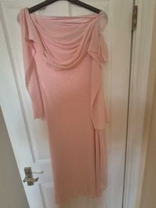 Dusty pink dress maxi