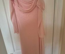 Dusty pink dress maxi