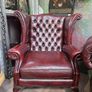 Leather Chesterfield Suite Image 4