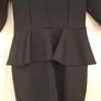 Elegant black peplum dress Image 2