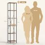 2 Pack 6 Tier Bookshelf, Steel Frame Image 2