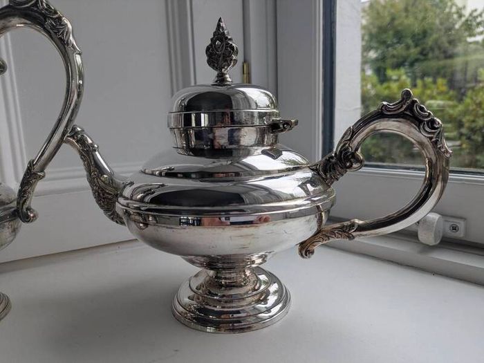 Antique Silver plated teapot tea set