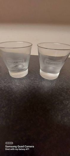 bushmills tumbler glasses x 2,price includes post to anywhere in Ireland, collectors item,
