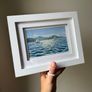 Original Handmade Framed Wall Art | Coastal Home Decor | Small framed painting | Sailing Ocean Decor Image 2