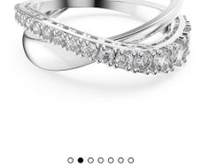 NEW Swarovski Ring Rhodium Plated Zirconia