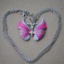 Necklace with Enamel Butterfly Pendant Image 6
