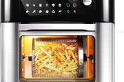 Air Fryer Oven, Uten 10L Digital Air Fryers Oven, Smart Tabletop Oven with 12 Preset Menus, LED Touch Screen Temperature and Control for Baking with Recipe (FREE POSTAGE)