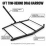 6ft Tow Behind Drag Harrow for ATV Tractor and Driveway Levelling Image 5