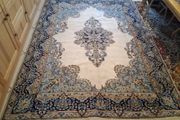 Huge rare Kirman Persian floor rug 9.5x7ft