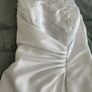 Amanda Wyatt White Satin Wedding Dress Image 3
