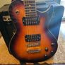 Aria electric guitar with Zoom Fire-15 Amp Image 4