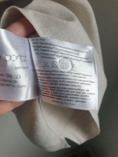 Annette Gortz Linen Blouse Size Large