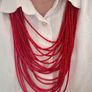 Beads, jewelry, decoration, necklace (red) Image 2